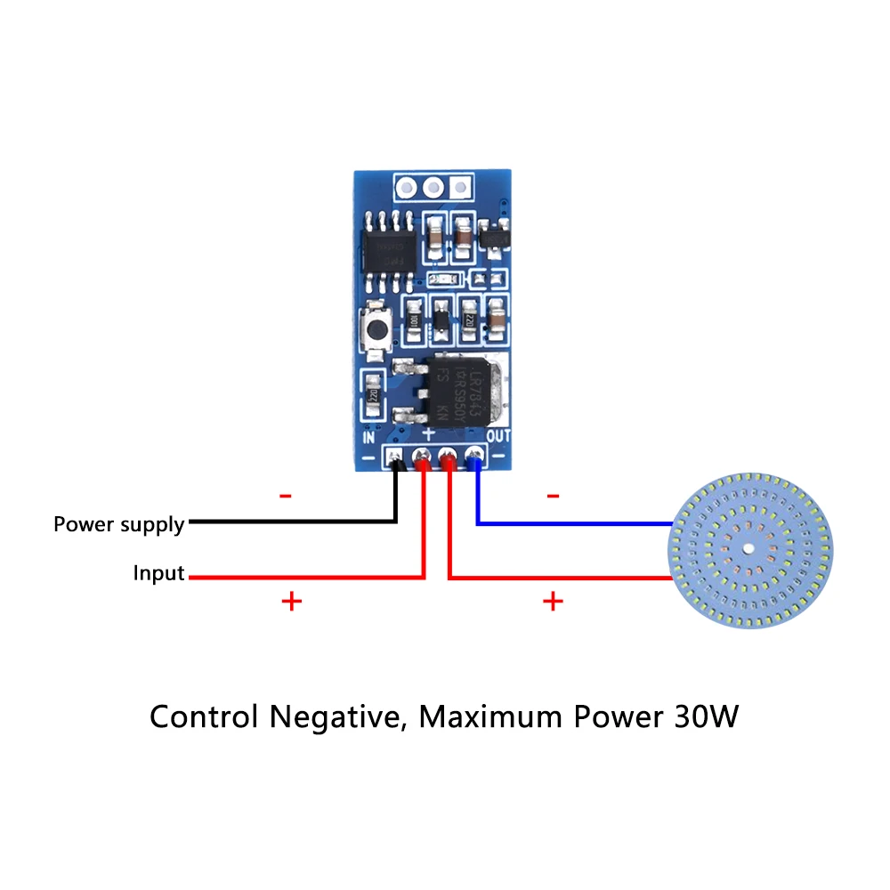 LED module DC3-24V Pwm Dimming Module Fast and Slow Fading Led Control Module with Dimming and Breathing For LED Lights Halogen Lights