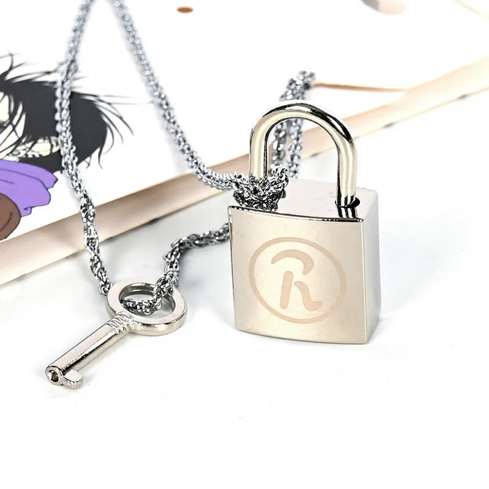 NANA Necklace Honjo Ren Oosaki Nana lover's KEY Lock Metal Pendant Cosplay Costume Gift 3