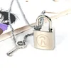 NANA Necklace Honjo Ren Oosaki Nana lover's KEY Lock Metal Pendant Cosplay Costume Gift 3