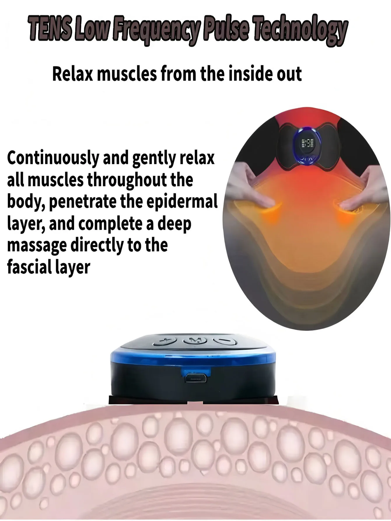 Electric Body Massager Kit for Whole Body Relaxation