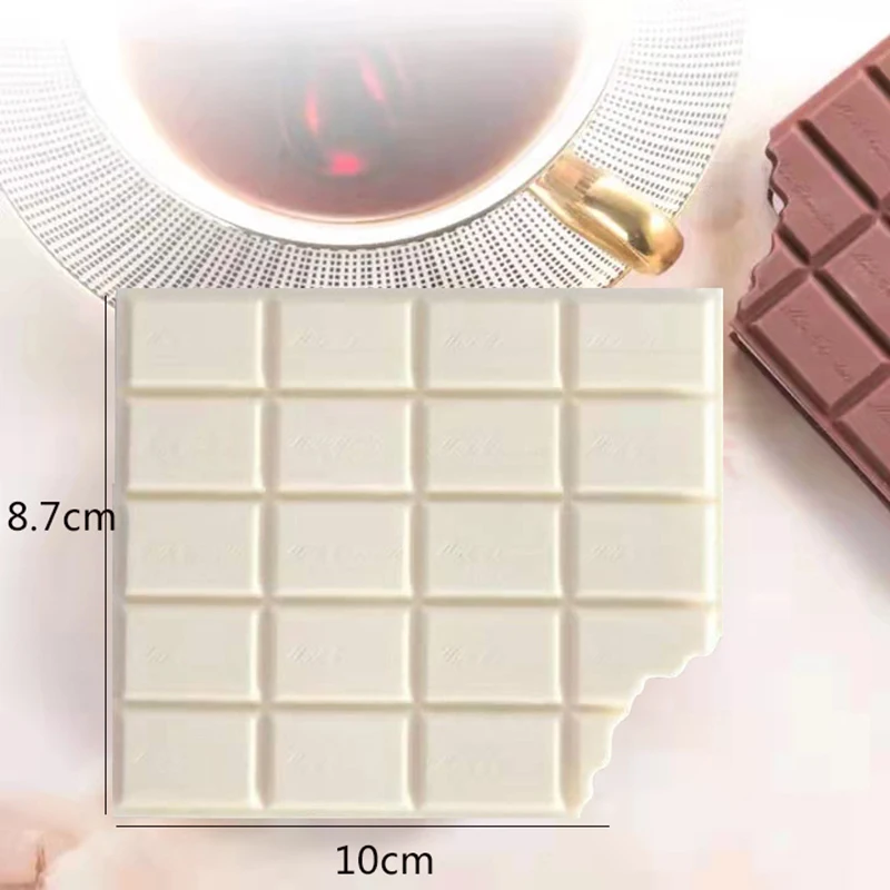 Creative Chocolate Shape Notepad Sticky Notes small notebook sticky note paper Notebooks Memo Pads Kawaii Mini Blank Notebook Child School Supplies Cute Things