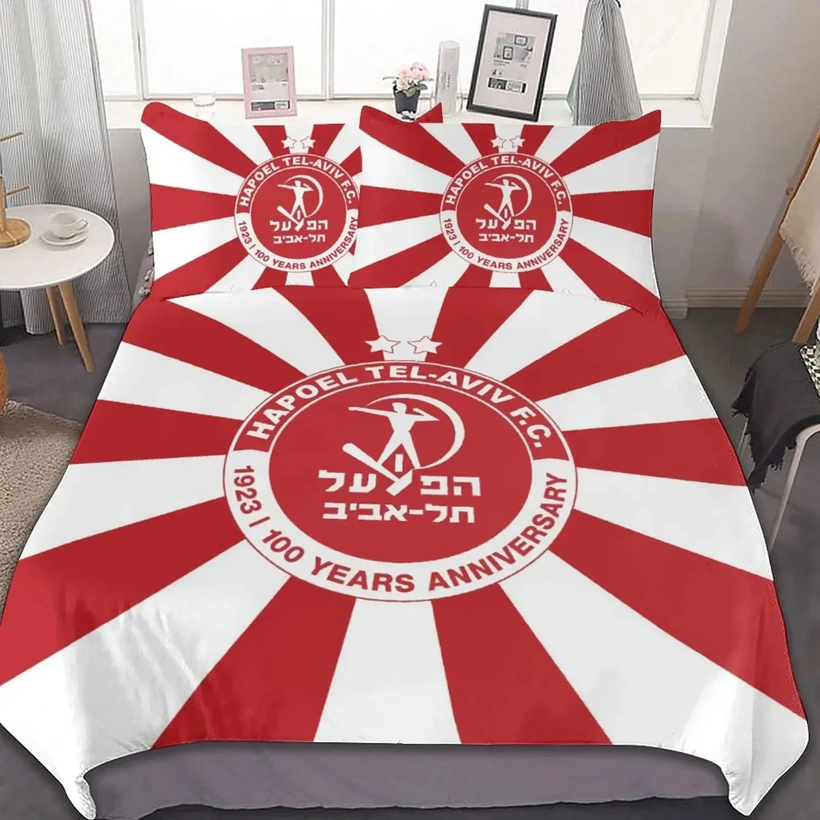 3D Printed Hapoel Tel Aviv Bedding Set Duvet Cover Bedroom Comforter Single Twin King Size Quilt Cover Home Textile 3