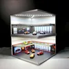 1/64 Alloy Car Model Exhibition Hall Garage Scene Double-Layer Storage Display Cabinet 1