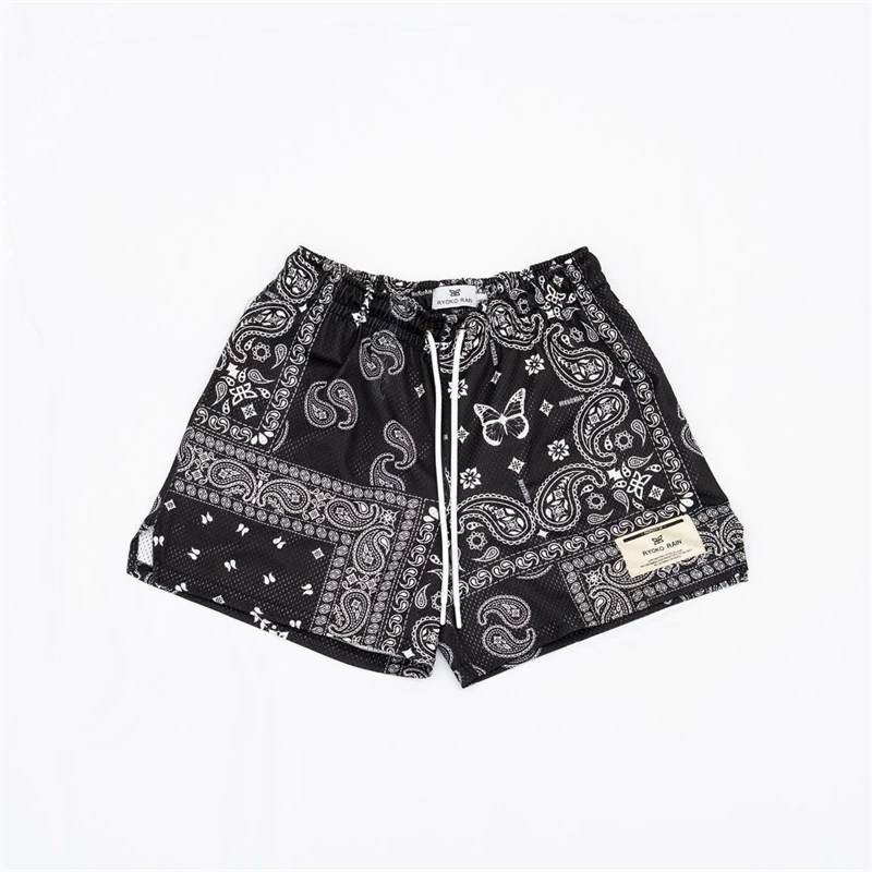 New men's and women's casual quarter pants fashion fitness basketball sports pants stitching two color design men's shorts