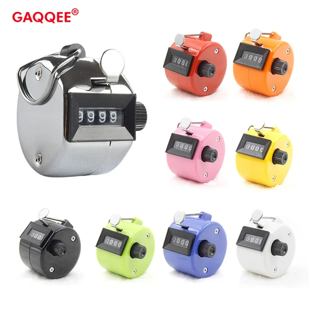 4 Digit Number Hand Held Tally Counter Digital Golf Clicker Manual Training  Counting Counter Metal Counter - AliExpress