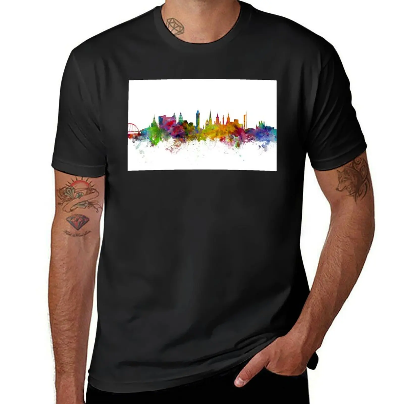 Glasgow Scotland Skyline T-Shirt cute clothes anime clothes Men's t-shirt