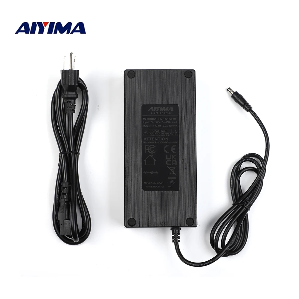 AIYIMA 오디오 GaN 48V 10A/5A DC 전원 공급 장치 충전기 증폭기 전원 어댑터 TPA3255 Amp 입력 100-240V A07 max/A70 용