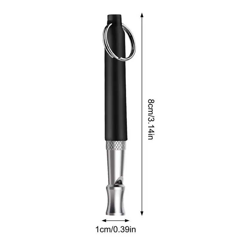 2pcs Dog Whistle Stop Barking Device Lanyard Silent Ultrasonic Training Flute for Pet Sound Trainer