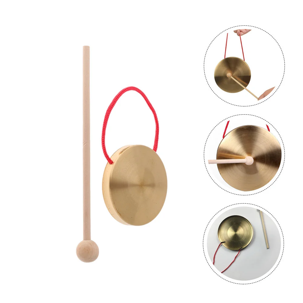 1 Set Practical Hand Gong Gong Percussion Instrument for School Festival Party chinese gong instrument