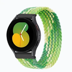 Elastic Solo Band - Stylish Bracelet Strap in 20mm and 22mm Sizes for M-135mm (Gradient green)