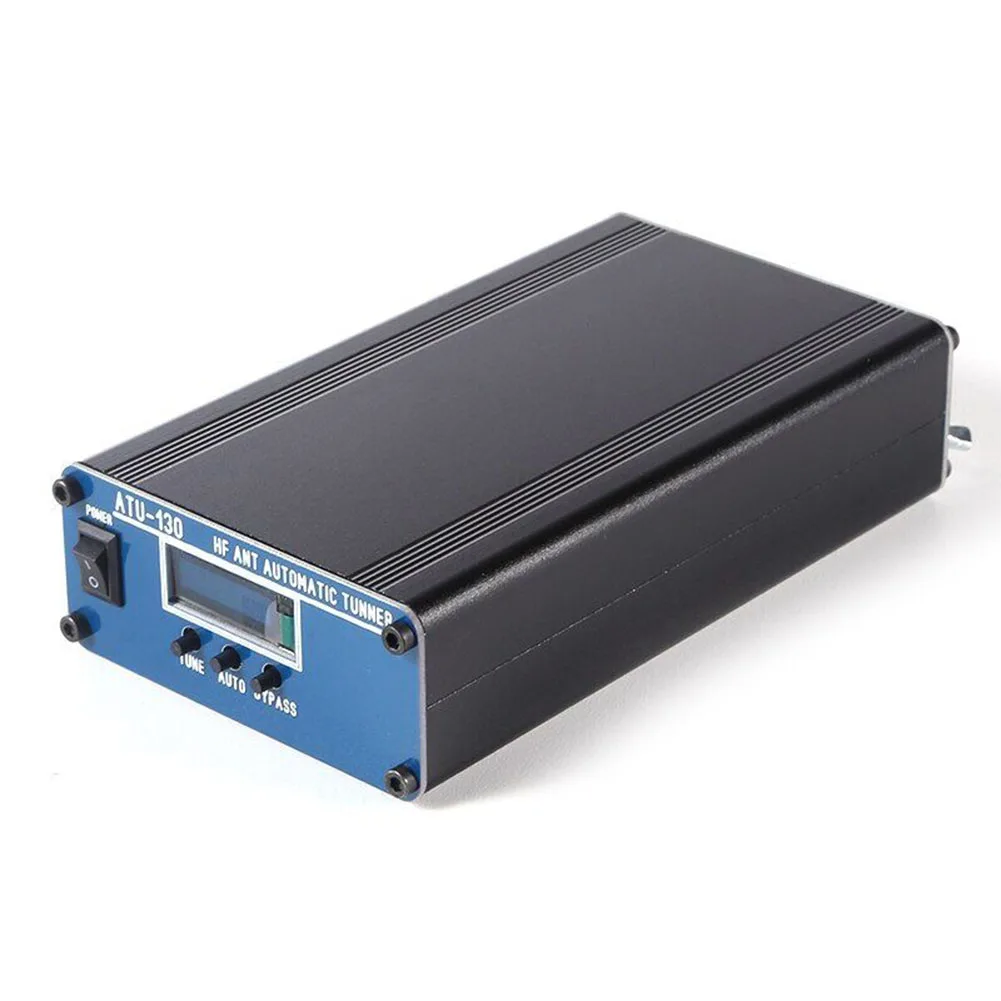 ATU-130 150W 3.5-54MHz 5Ω-1.2KΩ HF Automatic Shortwave Antenna Tuner 38x88x155mm Aluminium Alloy Black Tool  Accessories 6