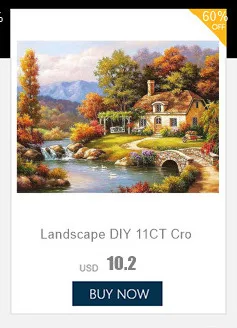 Landschaft Landschaft DIY Stickerei 11CT Kreuzstich Kits Handwerk Handarbeiten Set Gedruckt Leinwand Baumwollfaden Home Design – Detail 3