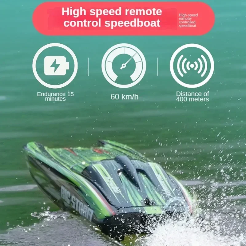 Remote Control Catamaran Catboat Model Water-cooled Brushless RC Speedboat Model Toy Gift Electric Racing Boat 1