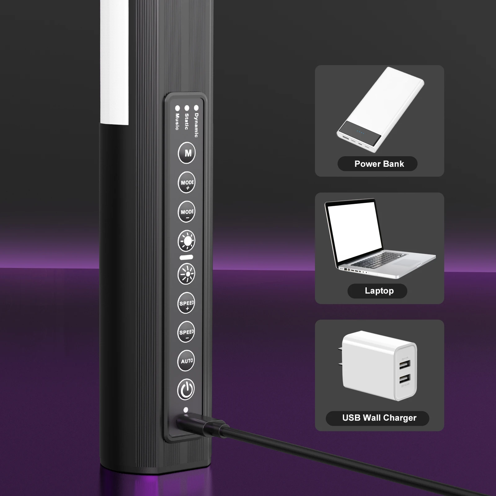 LUXCEO 2팩 120cm 18W RGB 무드 라이트 블루투스 APP 제어 LED 분위기 램프 스틱 DJ 조명 바 댄스 음악 클럽/포토 부스/야외 파티/게임 룸
