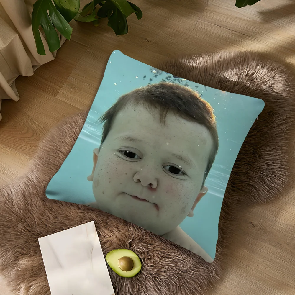 Lustiger H-Hasbullas Boy Kissenbezug für Wohnzimmer, Akzent, Couch, Rückenstütze, quadratisch, Lounge, erholsamer Nickerchenbegleiter, Kissenbezug – Detail 7