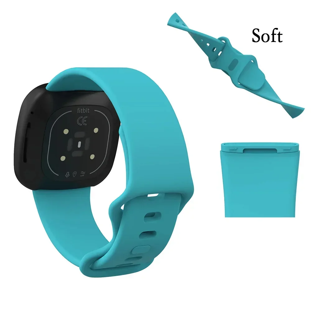 Durable Silicone Adjustable Watchband - Single Color Strap