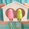 Bird Couple Key Holder Whistle House Keychain Hanger Wall Mount Key Ring Holder Key Storage Rack Shared Keychains Home Decor 5