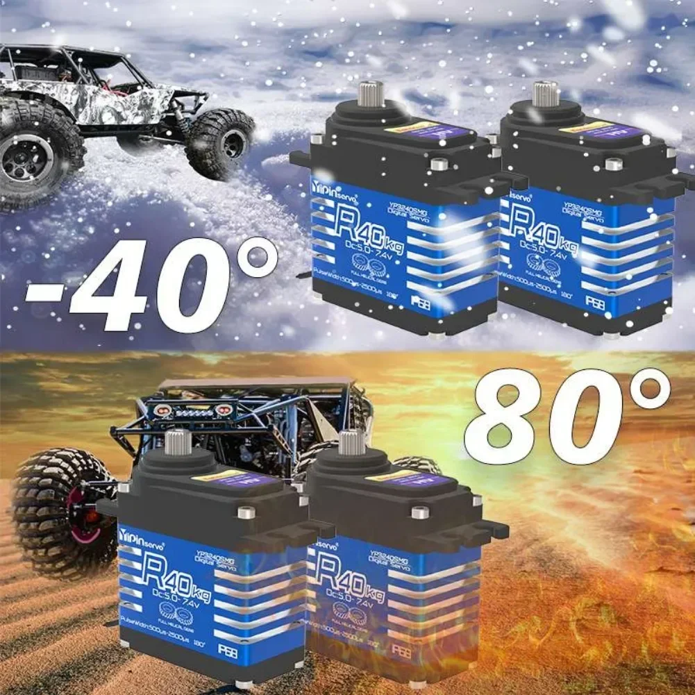 Servo numérique 40KG 180/270/360° pour RC Crawler TRX6 SCX10