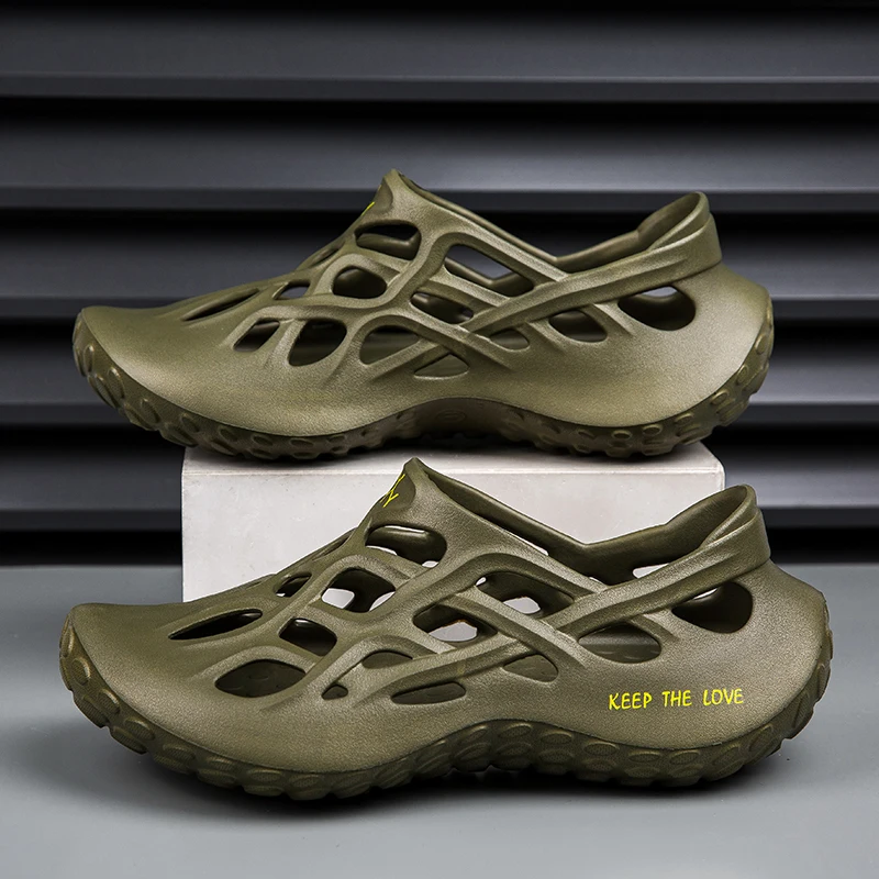 Mode Im Freien männer Sandalen Atmungsaktive Nicht-slip Männliche Strand Schuhe Sommer EVA Mann Hausschuhe Bequem Leichte Weiche Garten – Detail 10