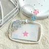 Heart Star Pendant Card Holders 3inch Idol Photcards Protective Sleeves Clear Photo Game Bus Student Card Film Keychain  ? 3