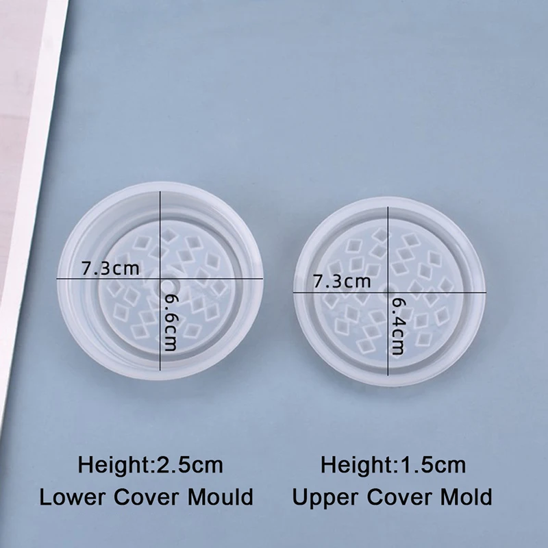 에폭시 송진 몰드, DIY 잎 허브, 연마기 향신료 분쇄기, 그라인딩 실린더, 실리콘 몰드, 1 세트