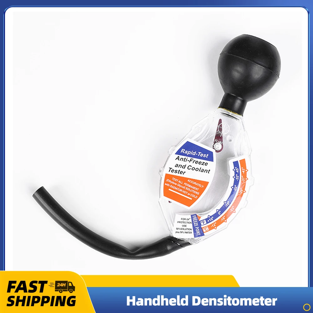 Handheld Portable Densitometer Antifreeze Dial Density Meter ℃/℉ Calibrate Car Radiator Coolant Tester