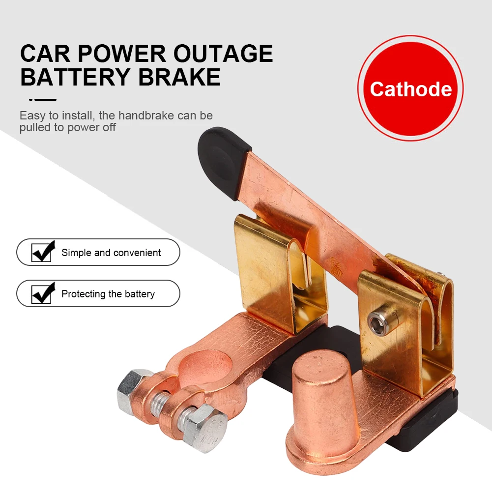 Negative Battery Disconnect Vertical Knife Blade Battery Master Switch Negative Cut Off Master For Car Vehicle RV