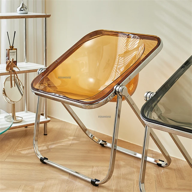 Chaise Pliante Transparente En Acrylique - OHMG - HSTURYZ - Pliage