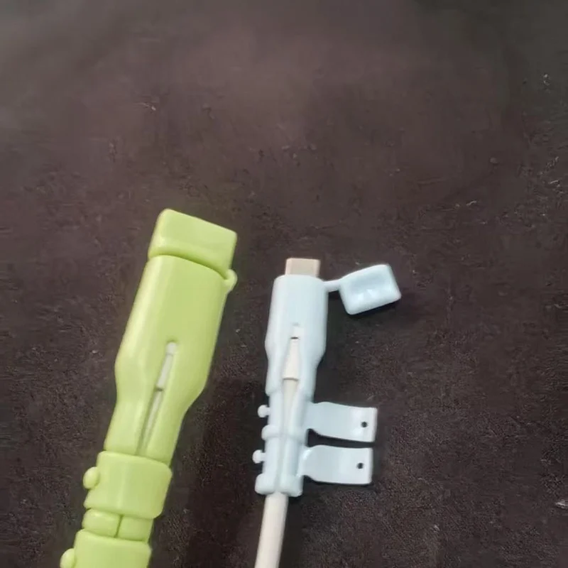 4개입 파손 방지 충전 케이블 보호대, 케이블 정리기, 데이터 케이블 슬리브, USB-C 노트북/태블릿/휴대폰 호환