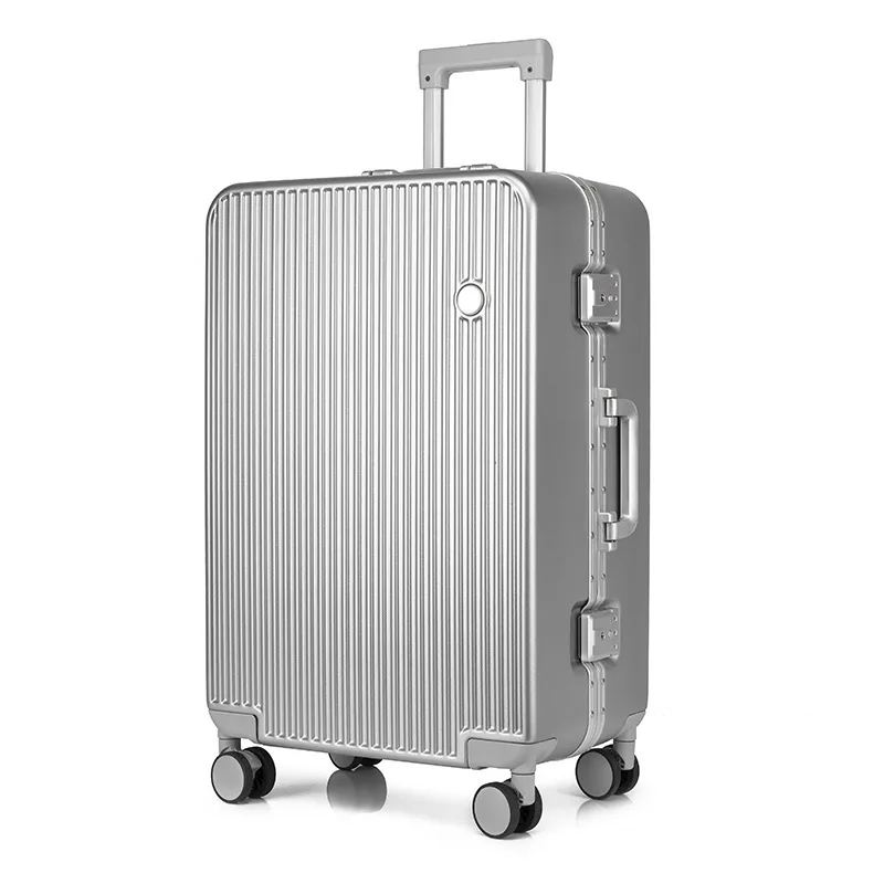 

Boarding bag durable aluminum suitcase 20 inch carrier mala de viagem aluminium luggage permitted to both men and women