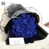 Mother's/Valentine's Day 30/50 pcs 7cm Glitter artificial flower rose girl friend wife DIY bouquet gifts for wedding Birthday 5