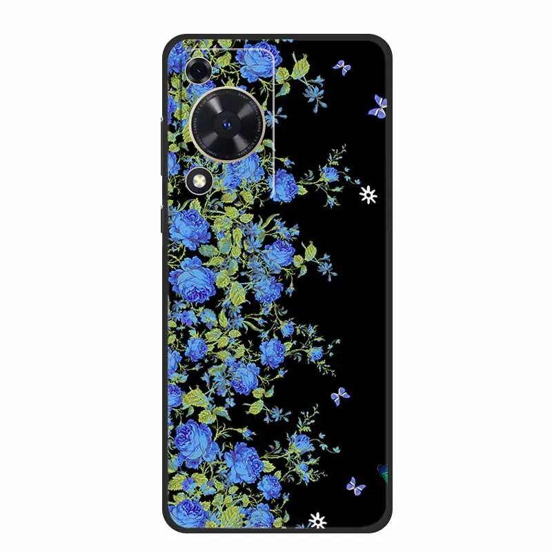 Black Silicone Soft Phone Case with Cartoon Design
