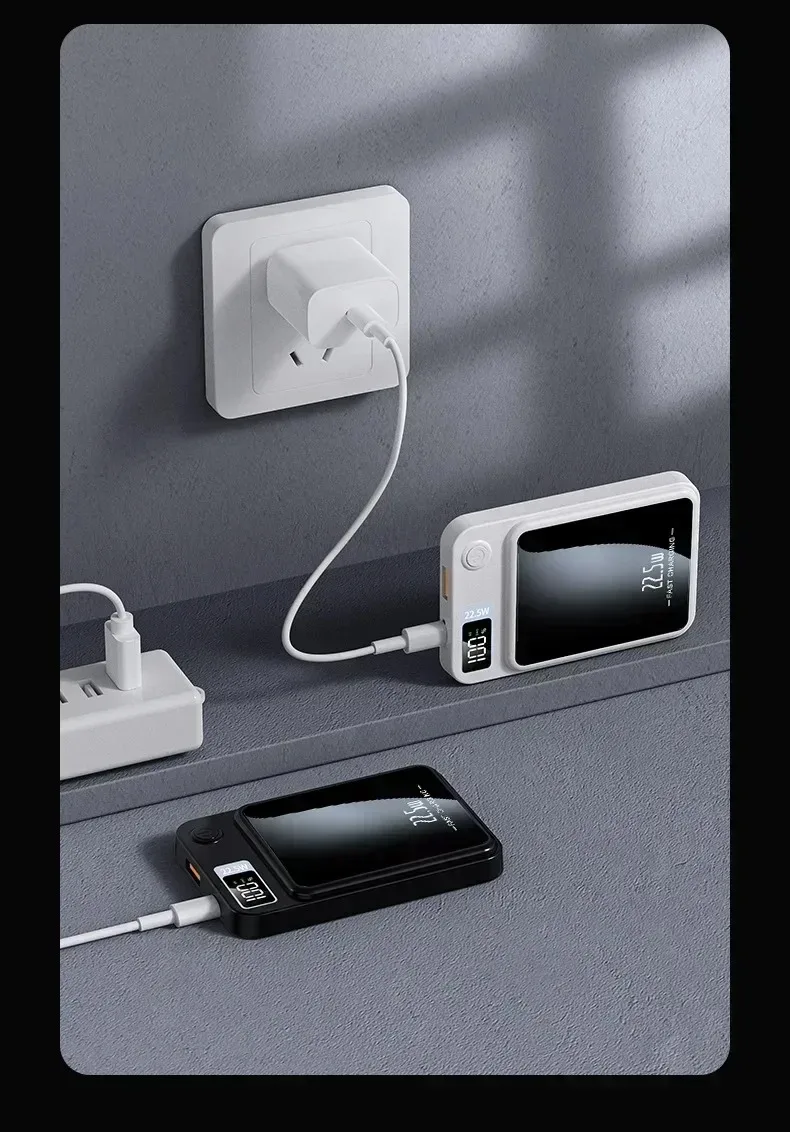 Magnetic Power Bank 100000mah Wireless Fast Charger For Iphone_voghion.com
