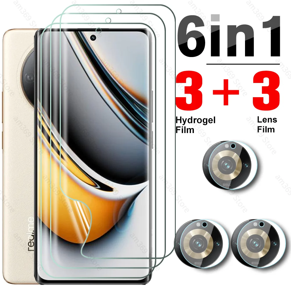 6 To3 Pellicola Idrogel Anteriore Morbida Per Realme 11 Pro + Protezione Dello Schermo Dell'Obiettivo Della Fotocamera Realme11 Pro Plus Realme11Pro R