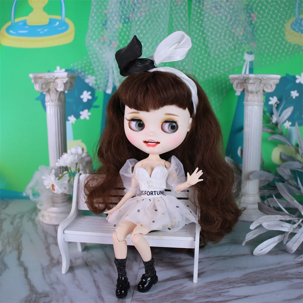 ICY DBS Blyth 1/6 bjd dolls joint body custom face colorful hair Contains clothing and shoes special