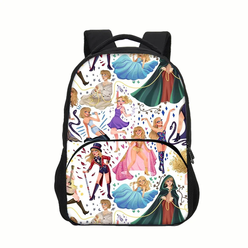 Swifts Cartoon Prints School Bag for Primary Backpack Anime School Bags for Boy Girl,Durable Kid Bag T-taylors 3