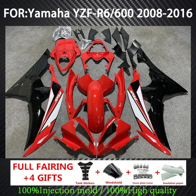 

New ABS Whole Motorcycle Fairings Kits For Yamaha YZF-R6 YZF 600 R6 2008 2009 2010 2011 2012 2013 2014 2016 Injection Bodywork