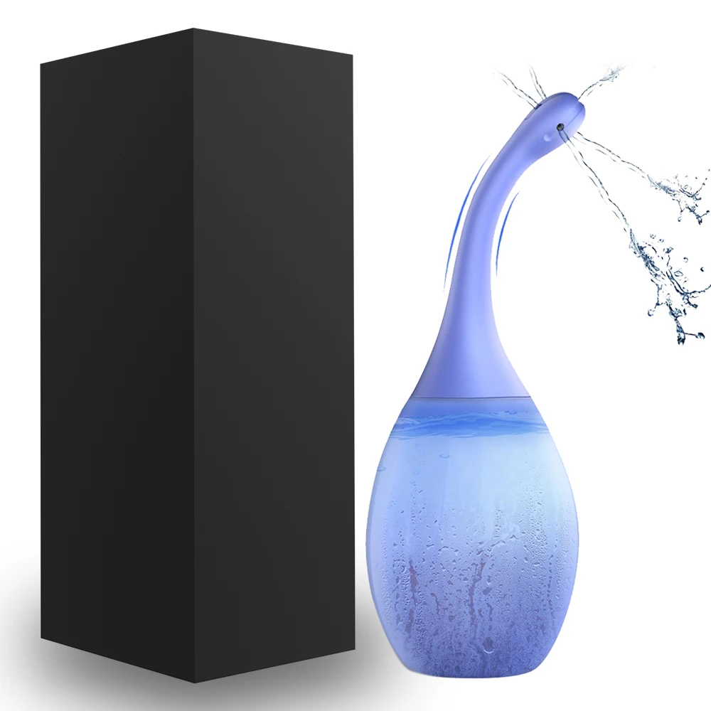 Reusable Silicone Enema Bulb Anal Douche Cleaner For Men Women Colon Cleansing Anti-Backflow Douche For Easy Cleaning Devices 18_voghion.com