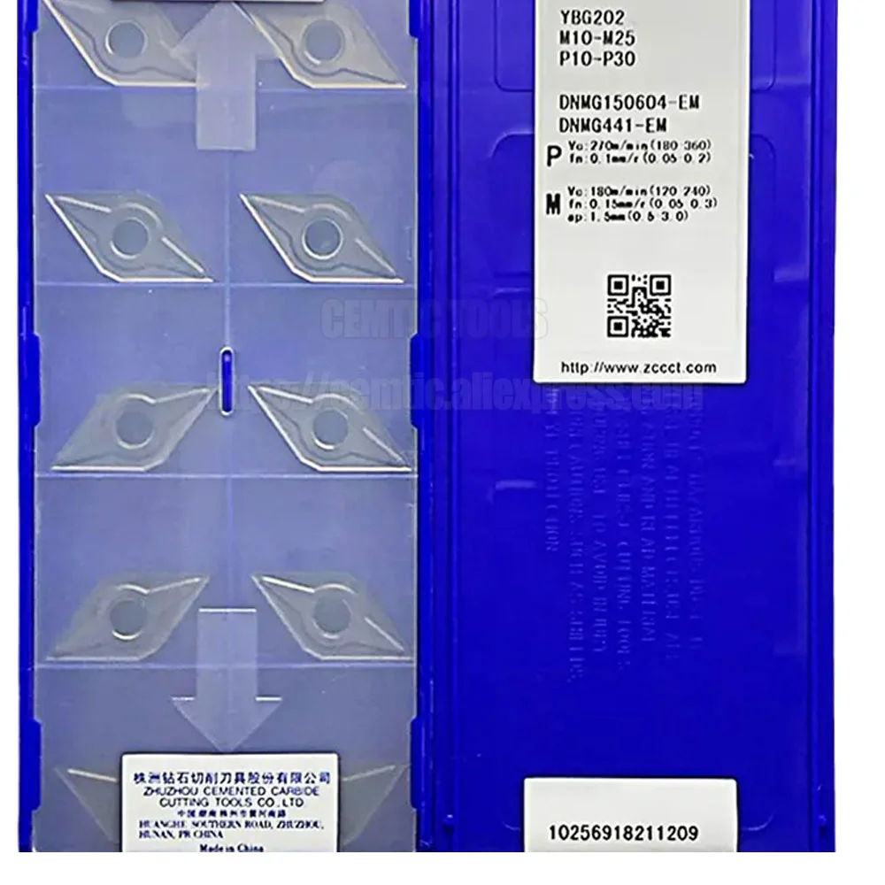 

10pcs/lot TungsTen Turning Inserts ZCC YBG202 DNMG150604-EM Types Of Carbide
