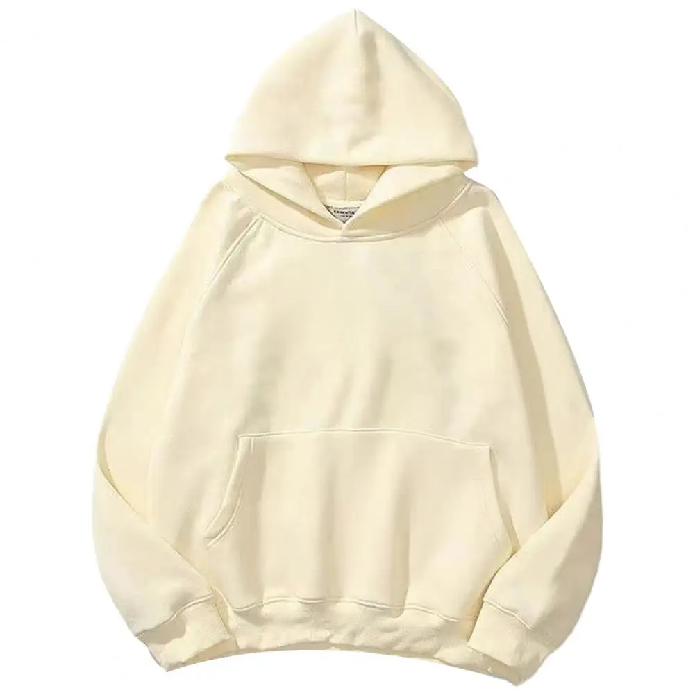 

Fall Hoodie Men Double Layers Solid Color Loose Big Pocket Loose Pullover Long Sleeve Hooded Streetwear Men Hoodie ropa de mujer