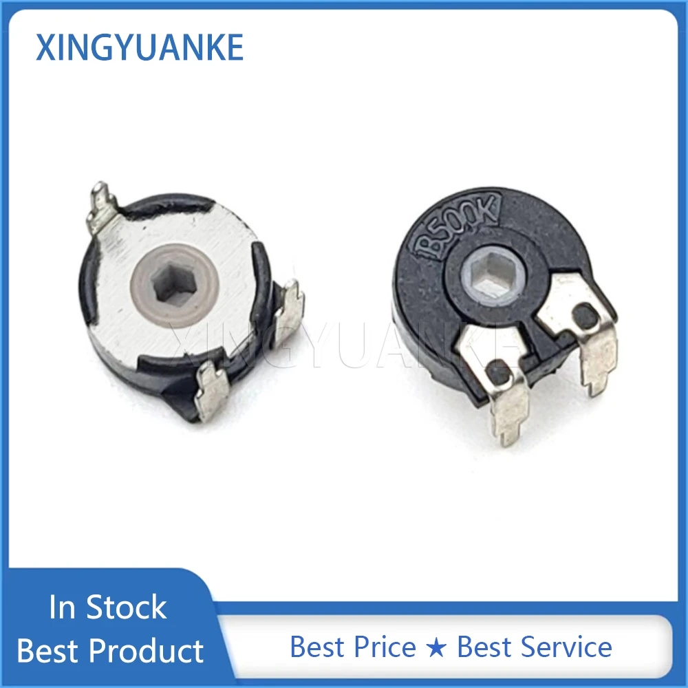 Trimmer Potentiometer Adjustable Resistor PT10 2K2 5K 10K 20K 50K 100K 200K 500K 2M2 Hexagonal Hole Horizontal 3-Pin 10PCS Spain