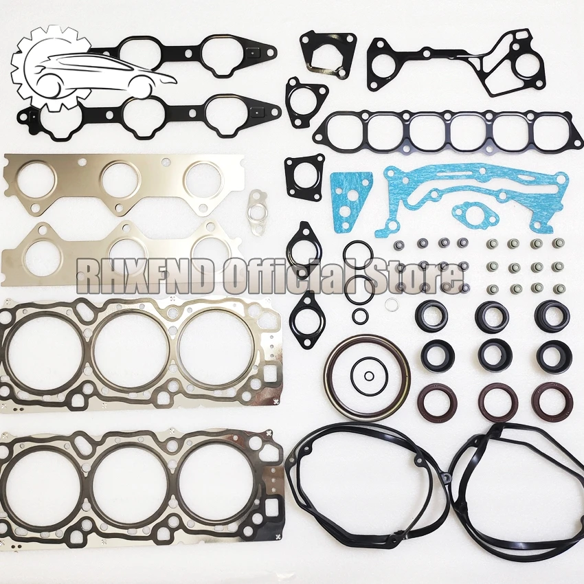 6G72 engine overhaul gasket kit MD997517 MD973444 for mitsubishi V33 V43 V73 Galant 3.000 Pajero Shogun Montero Pick-up 3.0L