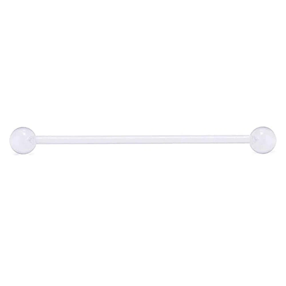 7pcs Industrial Barbell Stainles Steel Ear Cartilage Helix-Conch Earring Piercing Jewelry 38mm Industrial Piercing Jewelry Black piercing jewelry body piercing earrings ear piercing jewelry body piercing jewelry body jewelry