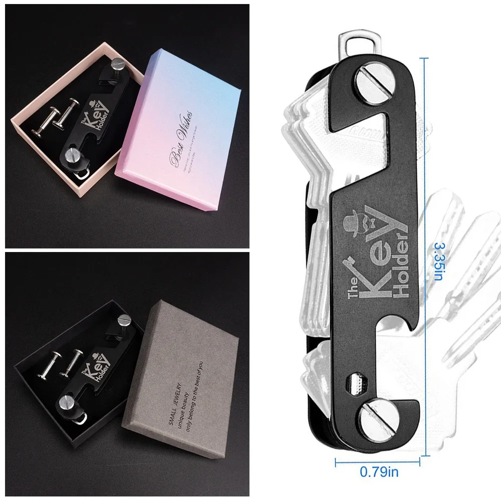 Fashion Leather Car Key Pouch Storage Case key holder for keys Wallet Ring  Collector Housekeeper EDC Pocket Key Organizer Smart - AliExpress