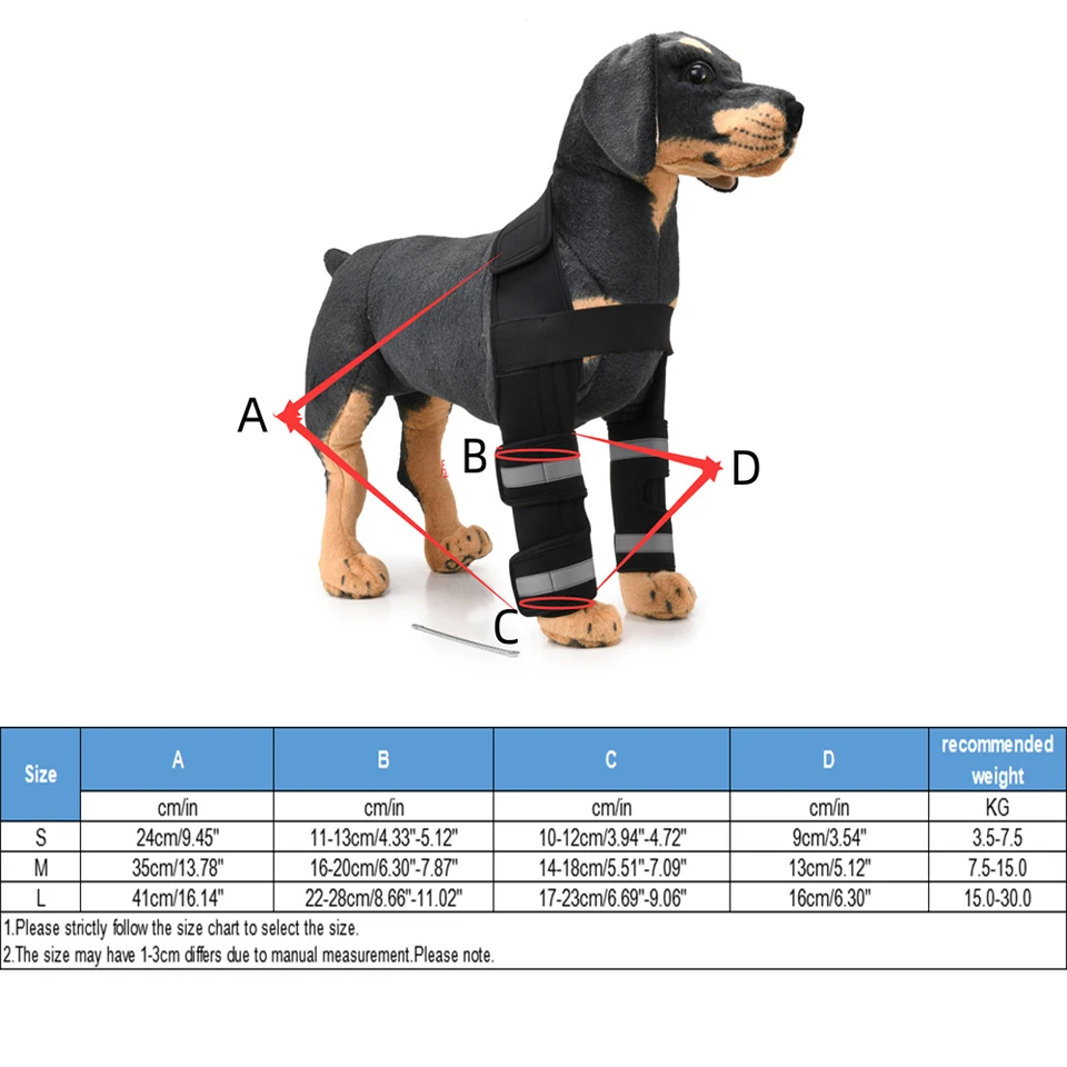 2023 Front Dog Elbow Protector Dog Knee Guard Dog Leg Brace Sleeve