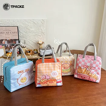Borsa per il pranzo più fresca e carina del fumetto per i bambini Accessori per la scatola del pranzo Borsa per alimenti portatile con cerniera impermeabile 1
