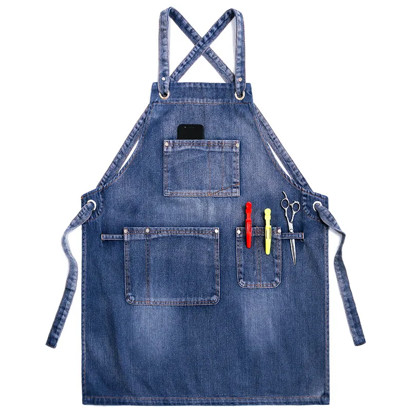 

Apron Kitchen Cowboy Men's Work Clothes Hairdresser Milk Tea Shop Restaurant Waitress Art