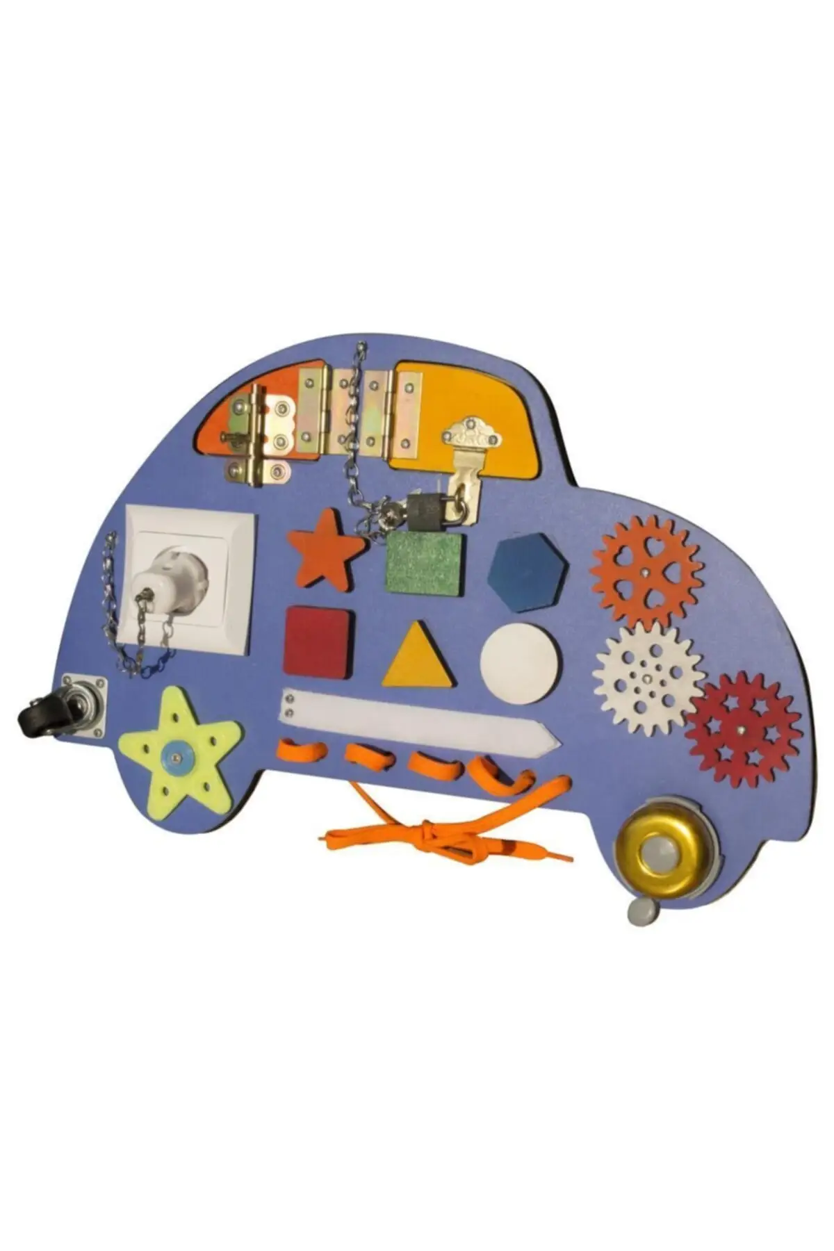 (1 pcs Blue) Car Modeled Activity And Training Board Busy Board