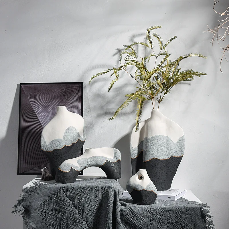 

Modern Simple Ceramic Vase, Flower Arrangement, Home Living Room, TV Cabinet, Bedroom, Shop Window, Balcony, Desktop Decoration