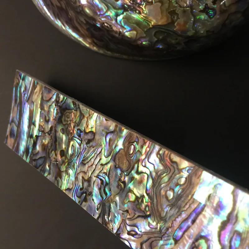 1Piece 14cm/4cm/3mm natural shell ornaments New Zealand Abalone Shell Sheet For Musical Instrument Accessories And DIY Home Crafts Decoration Materials